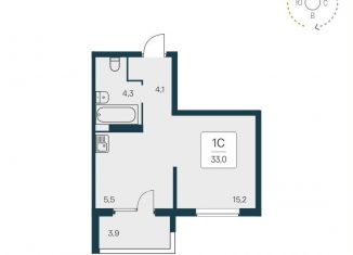 Продается квартира студия, 32.7 м2, Новосибирск, метро Заельцовская, Игарская улица, 5