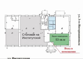 Сдам помещение свободного назначения, 53 м2, Брянск, Бежицкий район, Институтская улица, 15к1