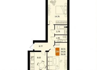 2-ком. квартира на продажу, 56 м2, Домодедово, улица Современников, 10