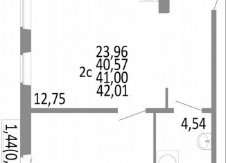 2-ком. квартира на продажу, 41 м2, Челябинск