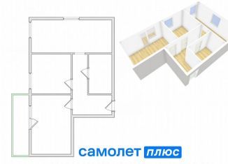 Продается 2-ком. квартира, 52.2 м2, Кемерово, бульвар Строителей, 69А