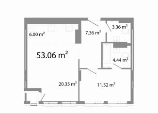 Продается 2-комнатная квартира, 53.1 м2, Челябинск