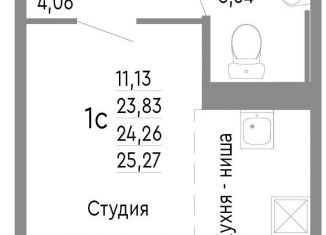 Продажа 1-ком. квартиры, 24.3 м2, Челябинск, Советский район, Нефтебазовая улица, 1к2