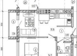 Продажа 1-комнатной квартиры, 41.3 м2, Калининград, Закатная улица, 31к1, Ленинградский район