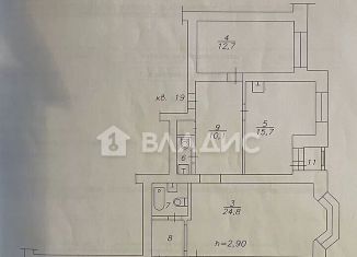 4-ком. квартира на продажу, 99 м2, Красноярск, улица Марковского, 33