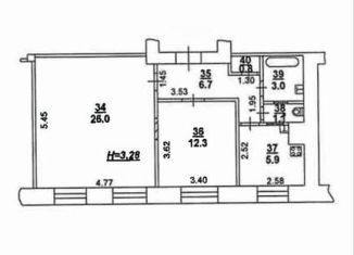 Продается 2-комнатная квартира, 55.8 м2, Ростов-на-Дону, улица 2-я Линия, 4