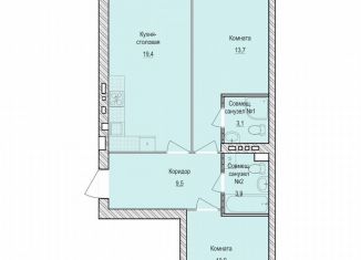 Продается 2-комнатная квартира, 60.5 м2, село Первомайский